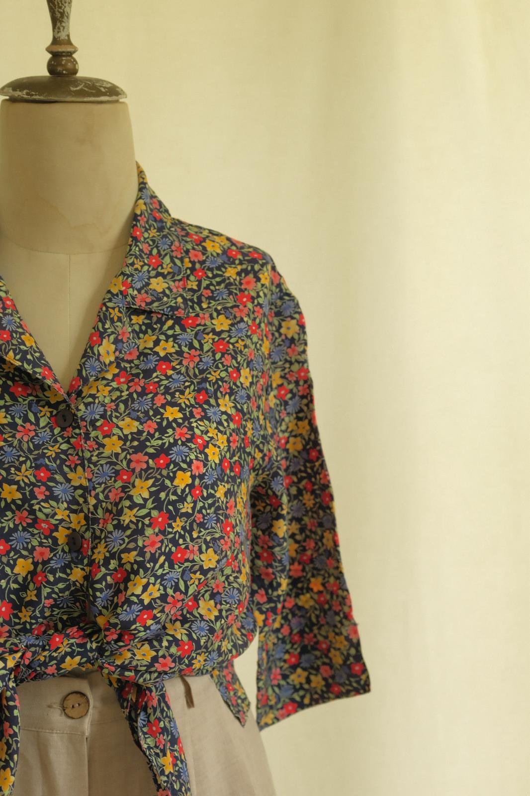 90lar Floral Gömlek