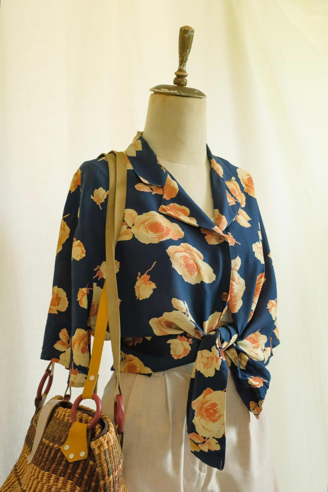 90lar Floral Gömlek