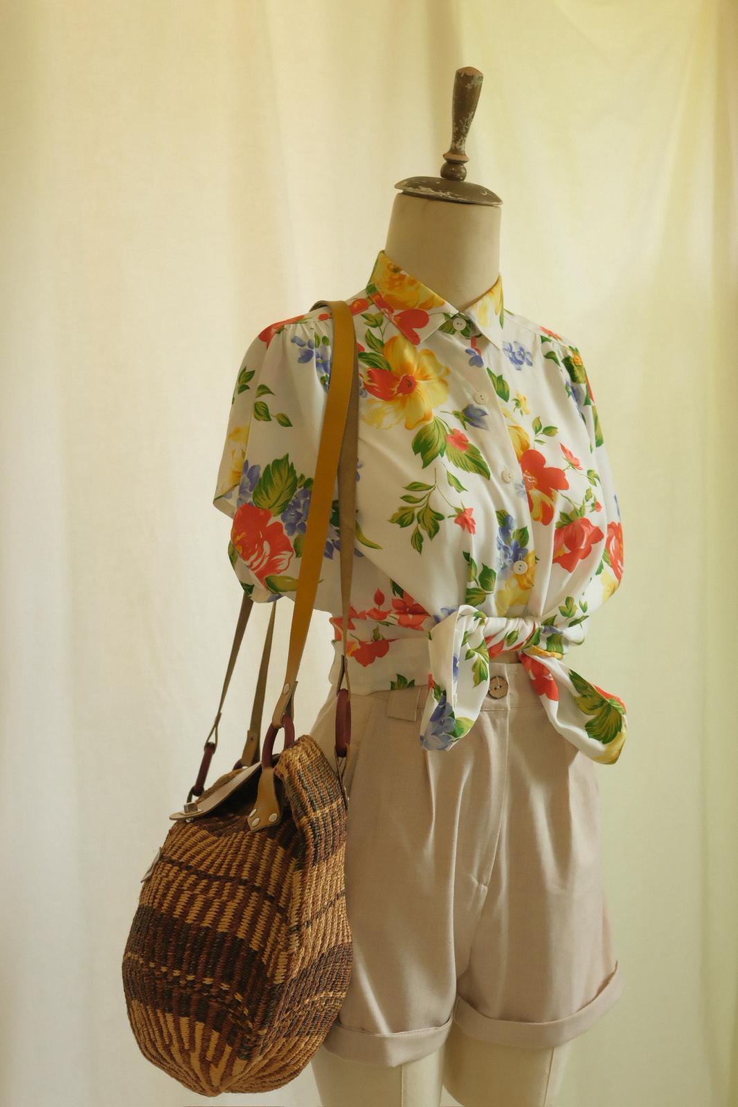 90lar Floral Gömlek