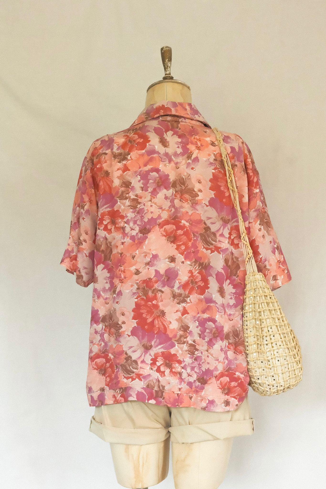 90lar Floral Gömlek