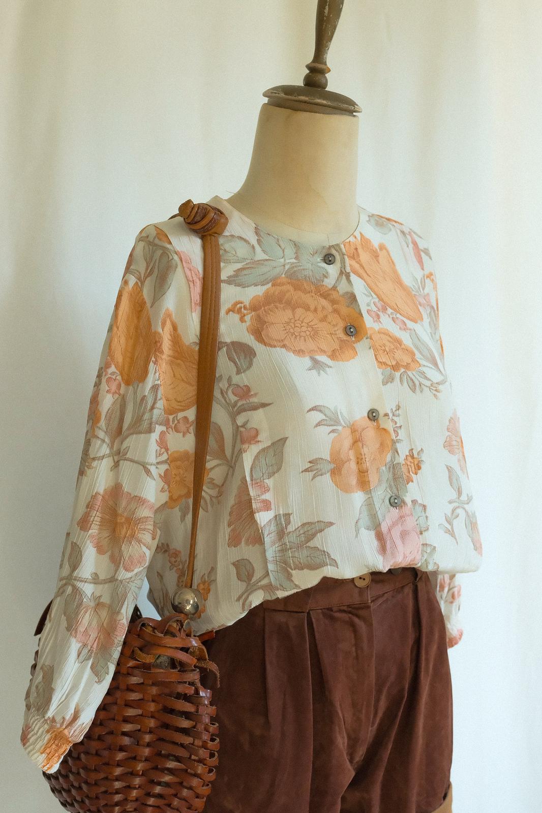 90lar Floral Gömlek