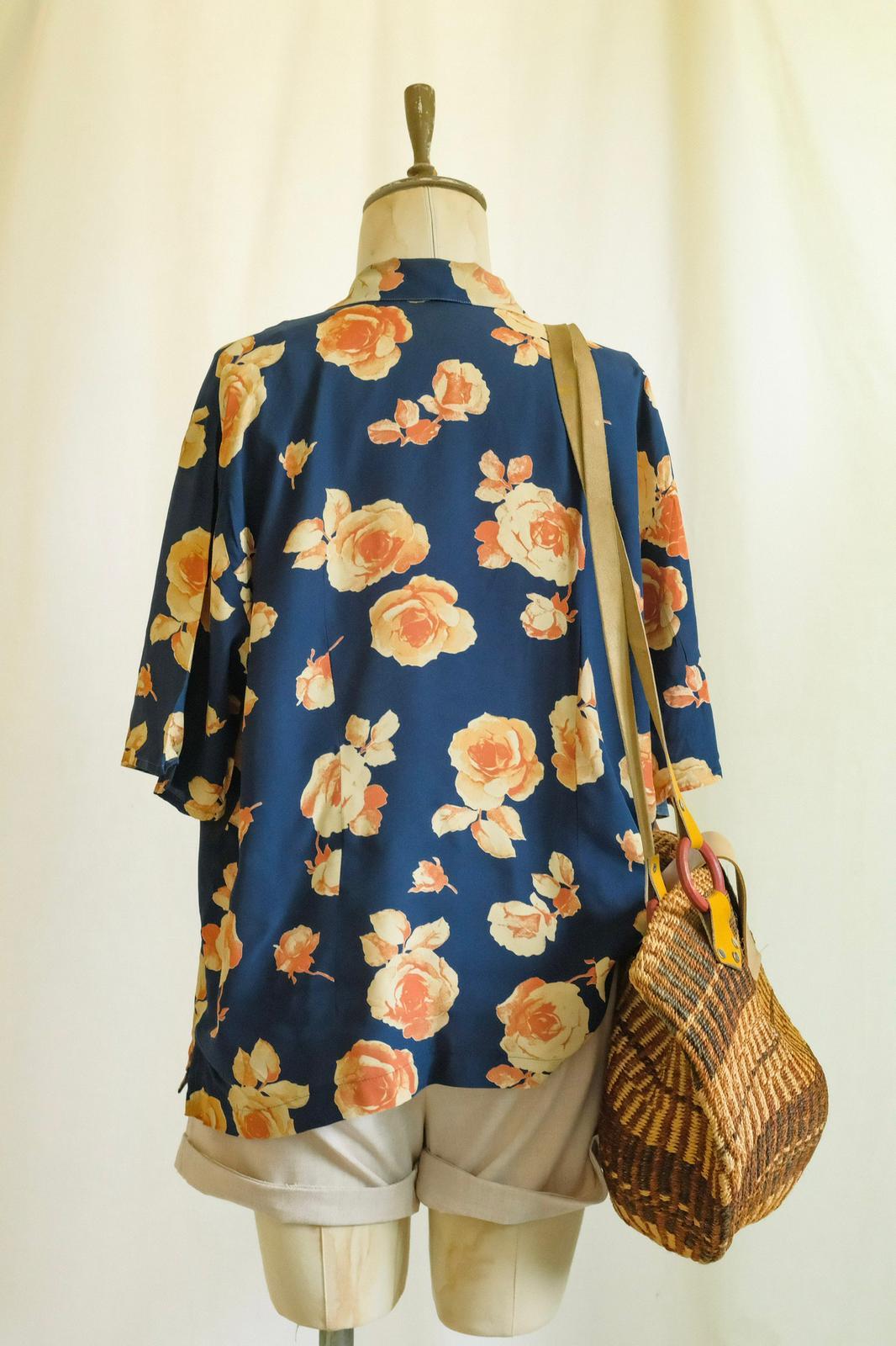 90lar Floral Gömlek