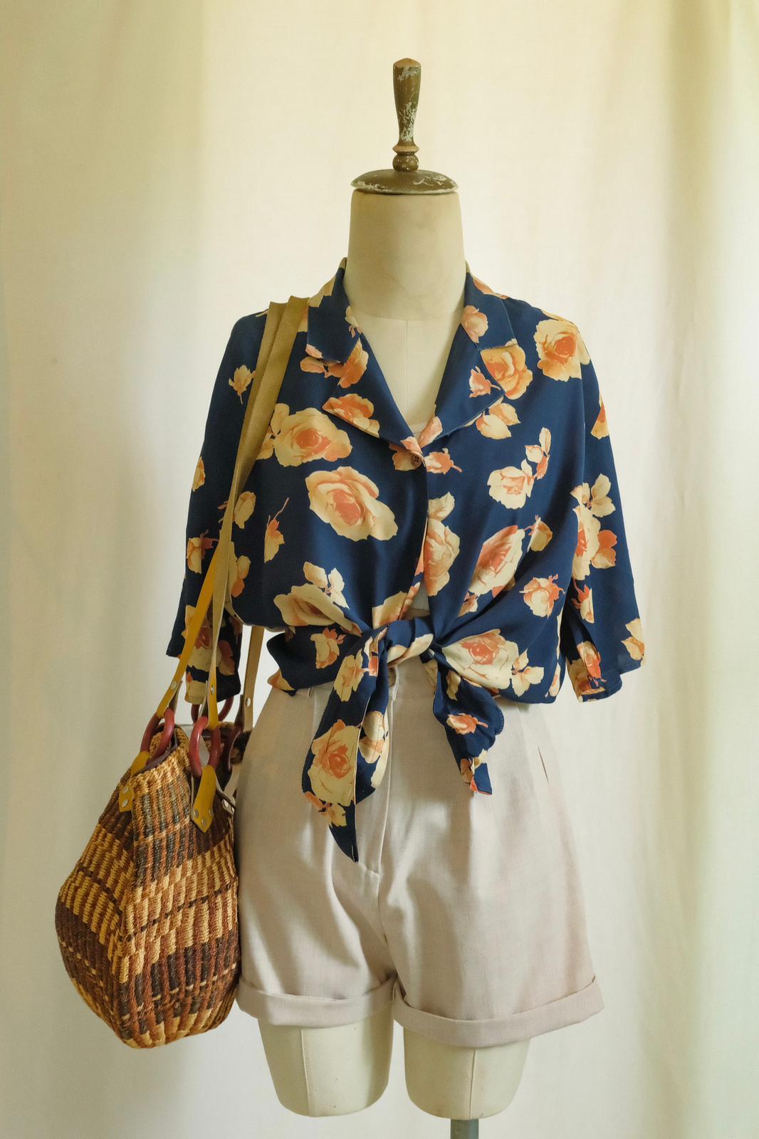 90lar Floral Gömlek