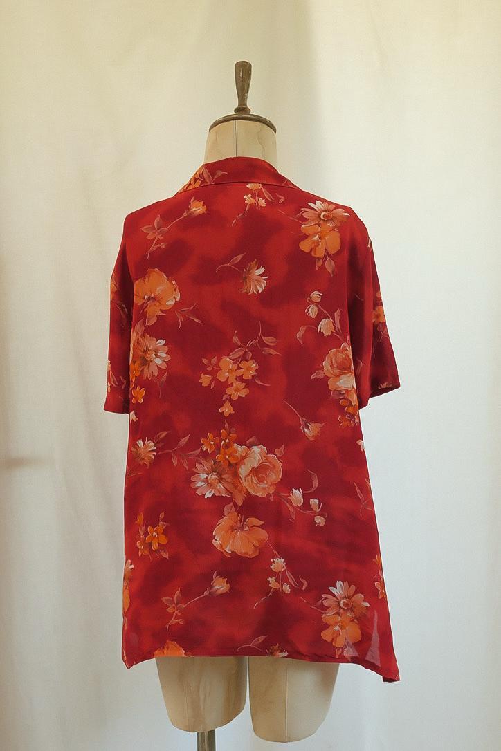 90lar Floral Gömlek