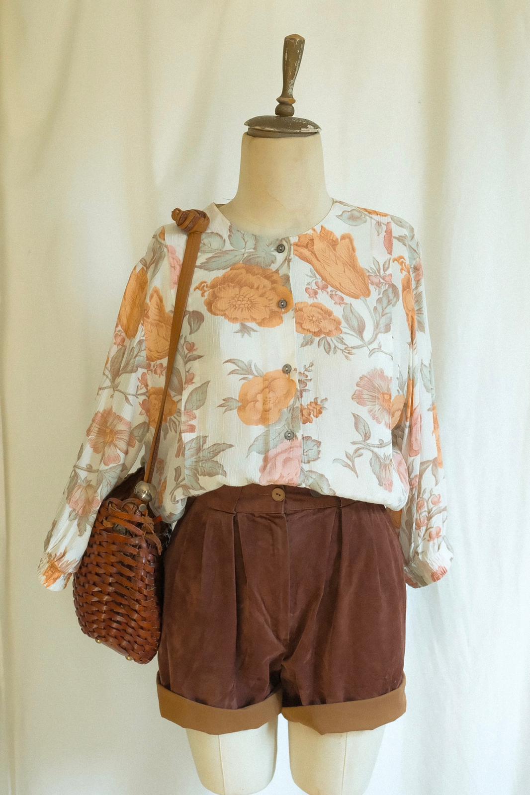 90lar Floral Gömlek