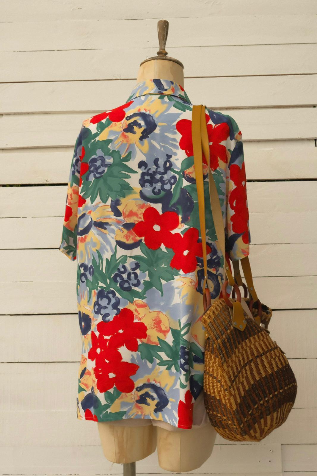 90lar Floral Gömlek