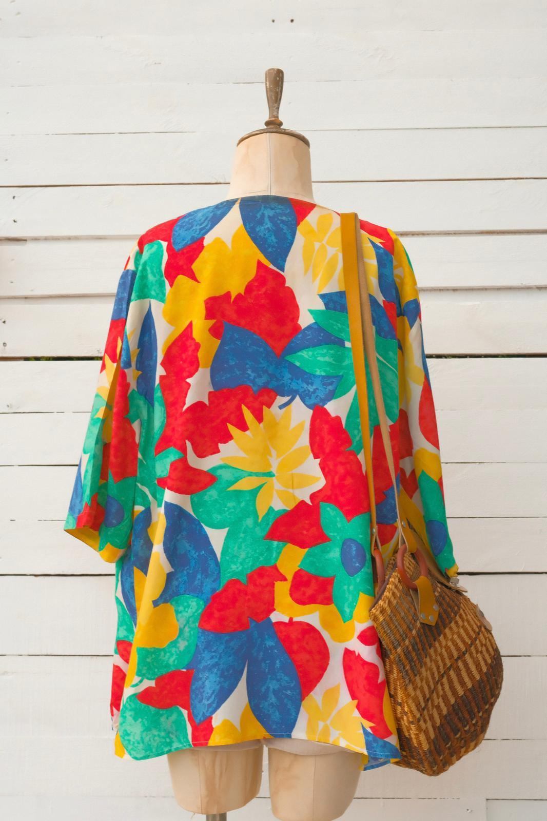 90lar Floral Gömlek