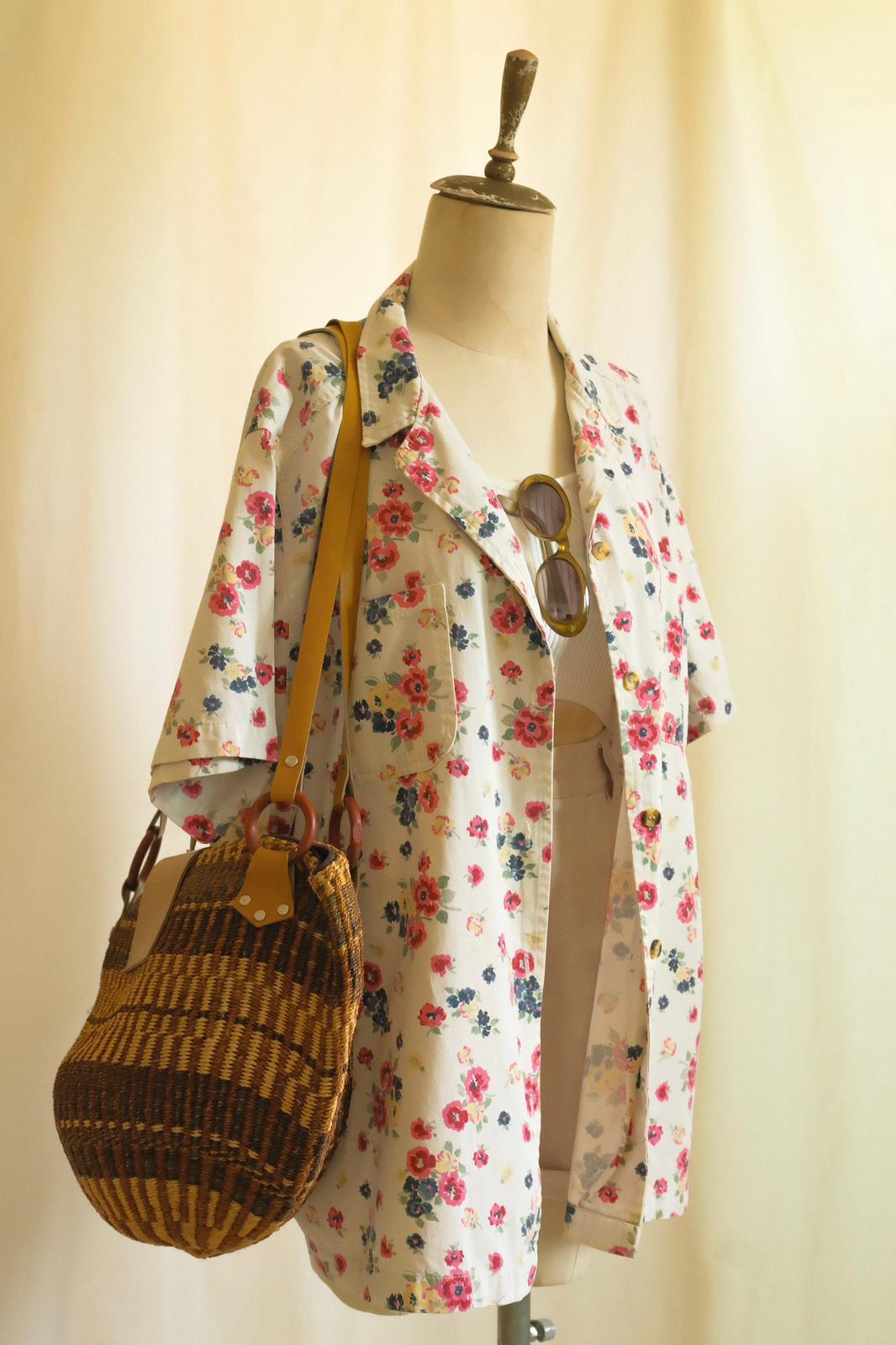 90lar Floral Kot Gömlek