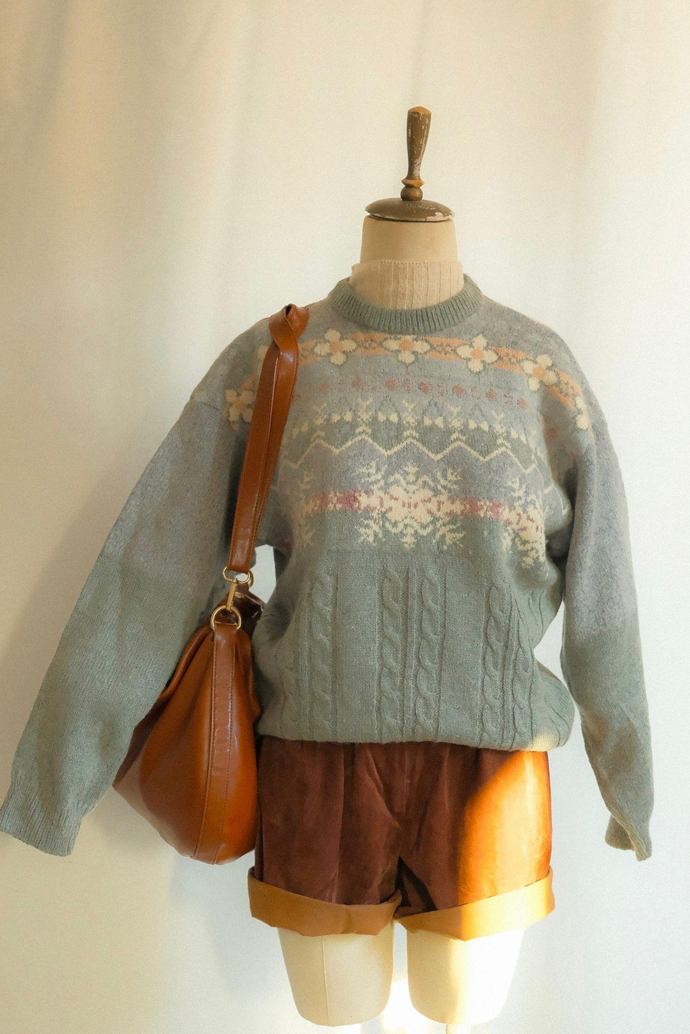 90lar Floral Pastel Kazak