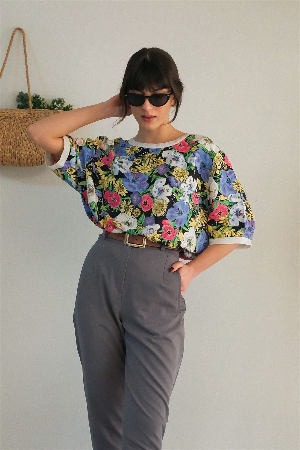 90lar Floral T-shirt