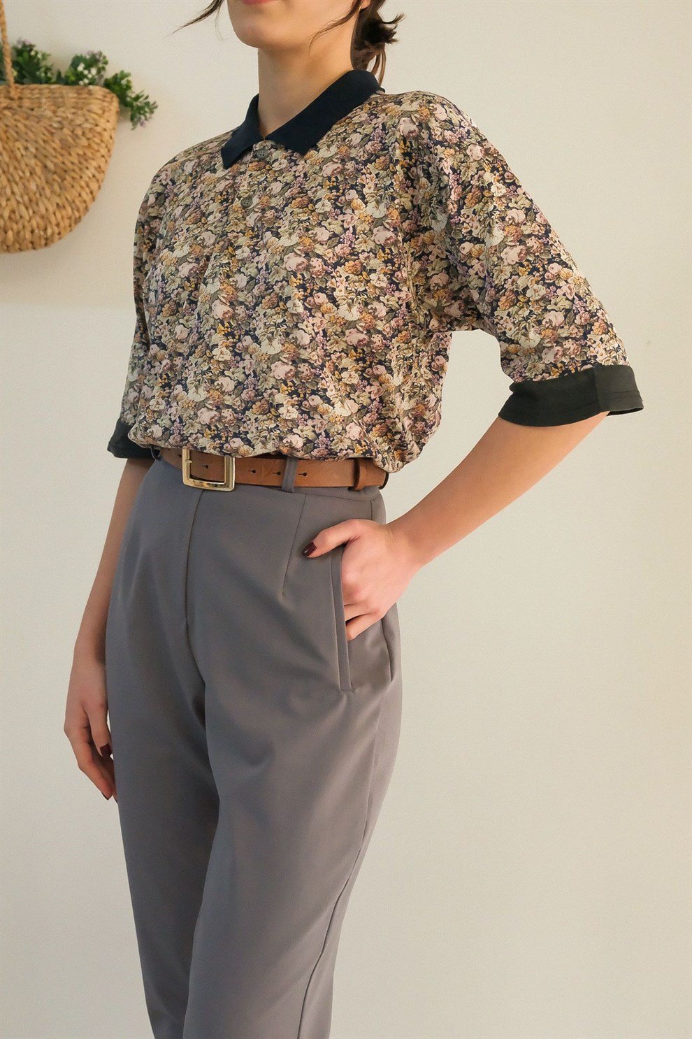 90lar Floral T-shirt