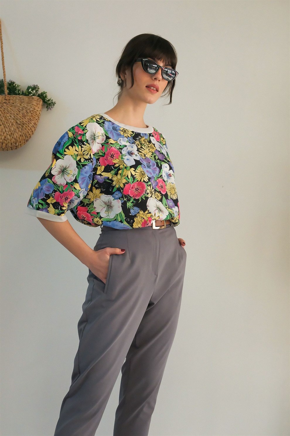 90lar Floral T-shirt