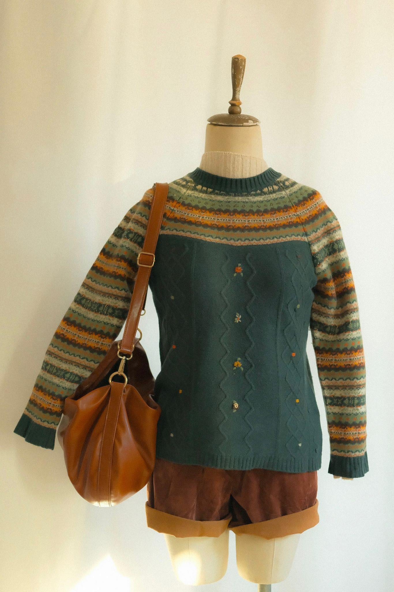 90lar İşlemeli Kazak