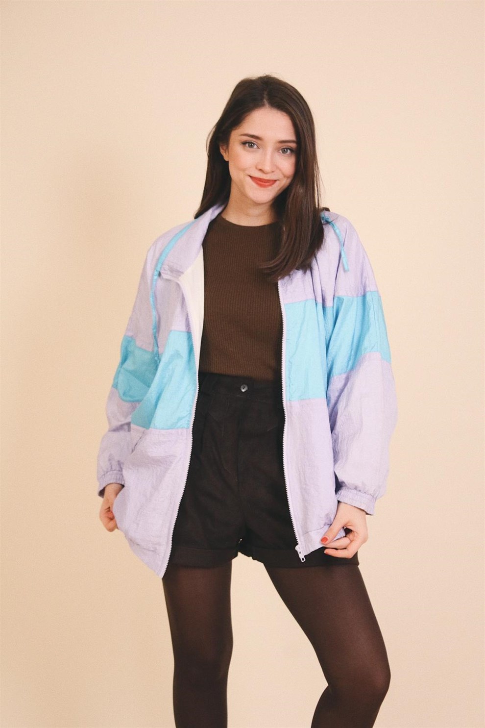 80ler Lila Bomber