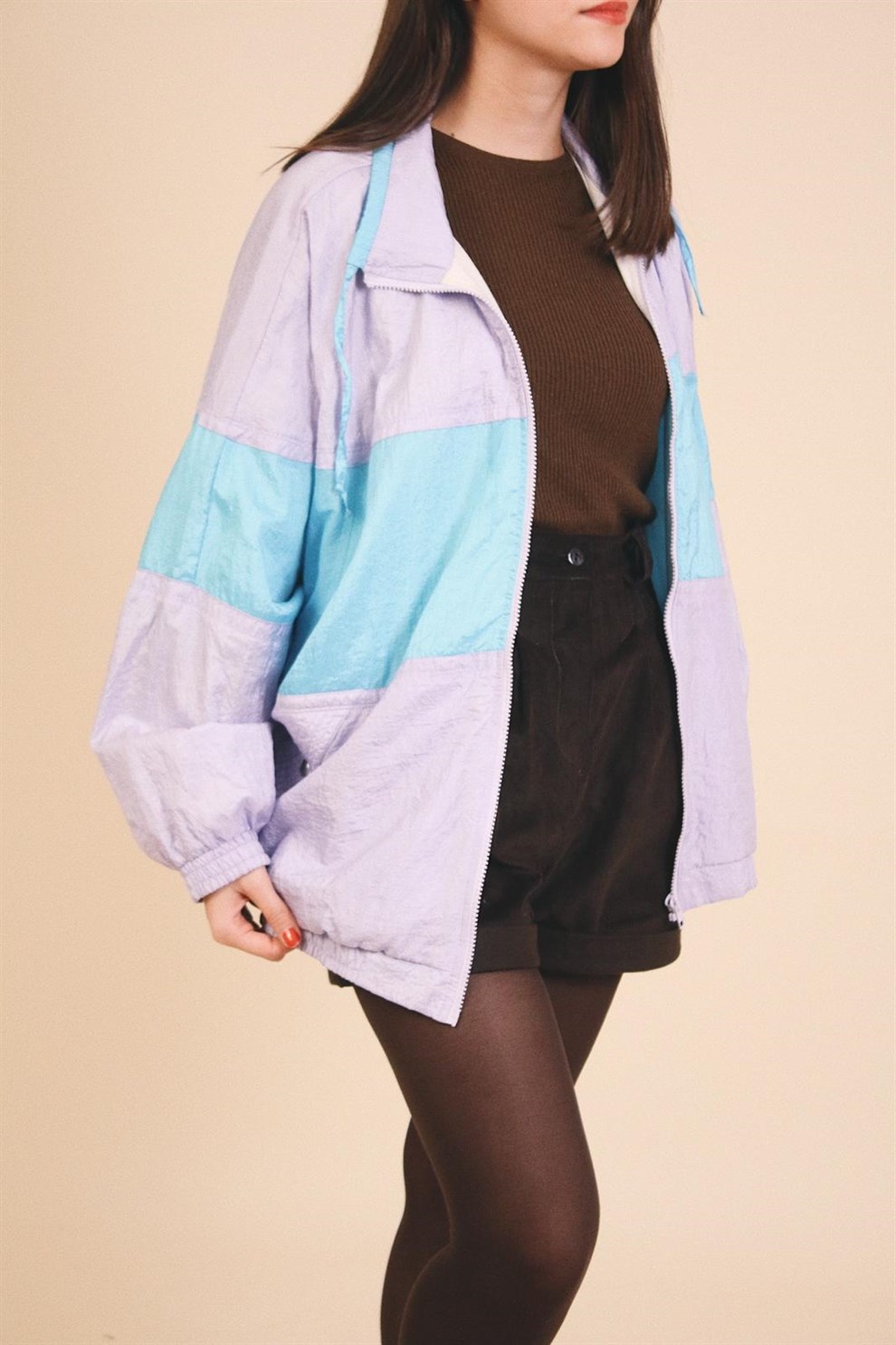 80ler Lila Bomber