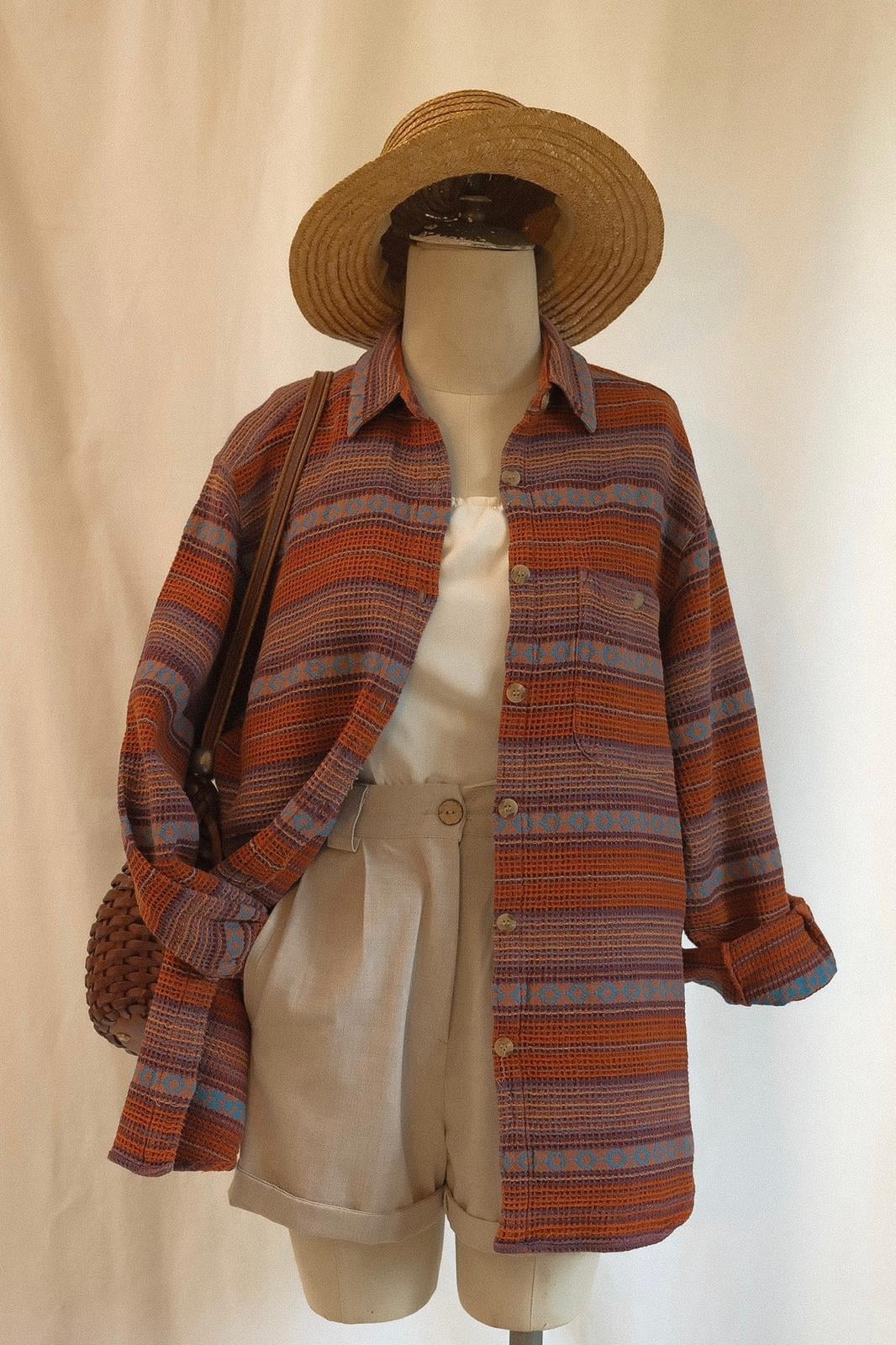 90lar Örme Oduncu Gömlek