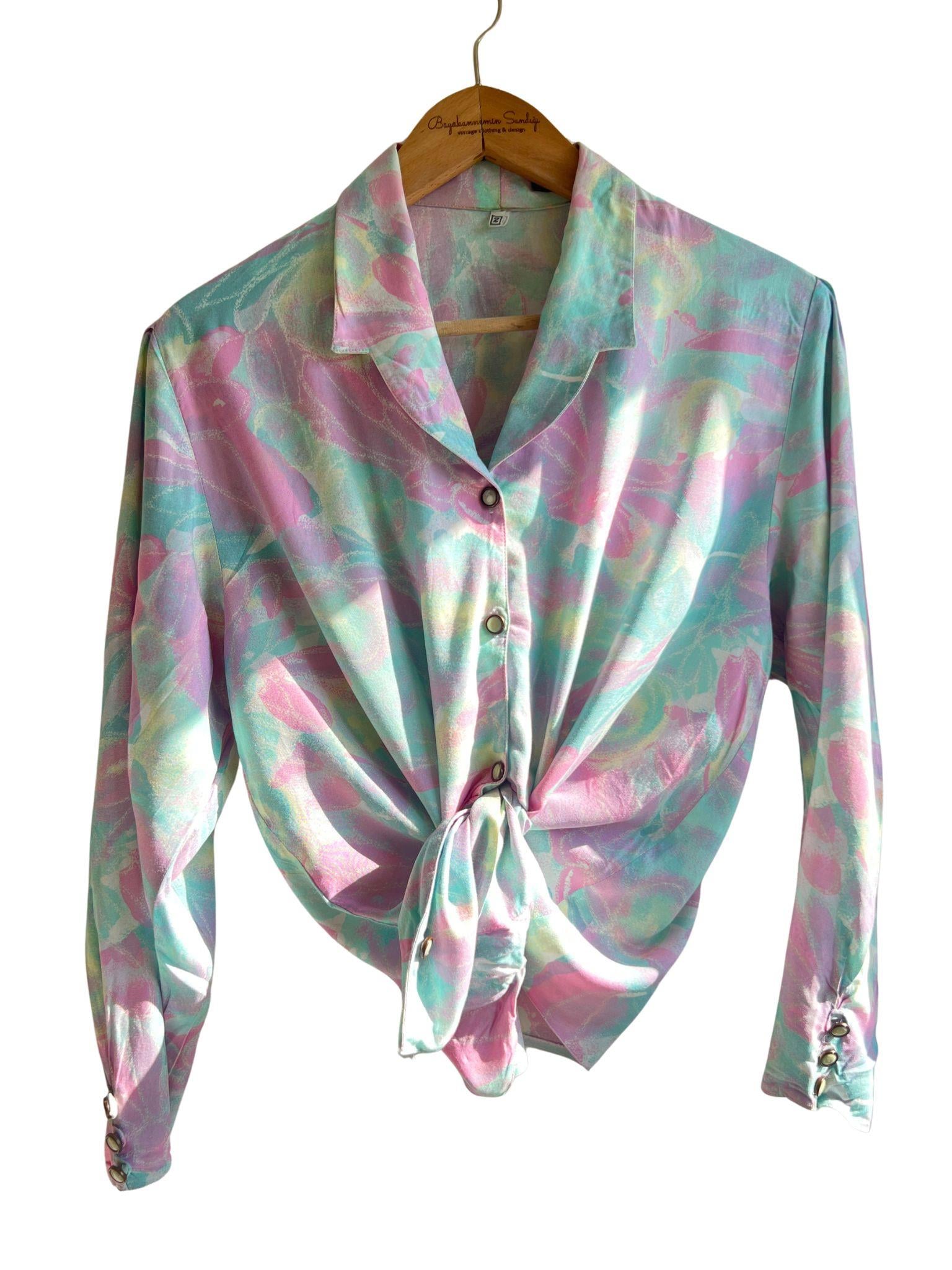 90lar Pastel Gömlek