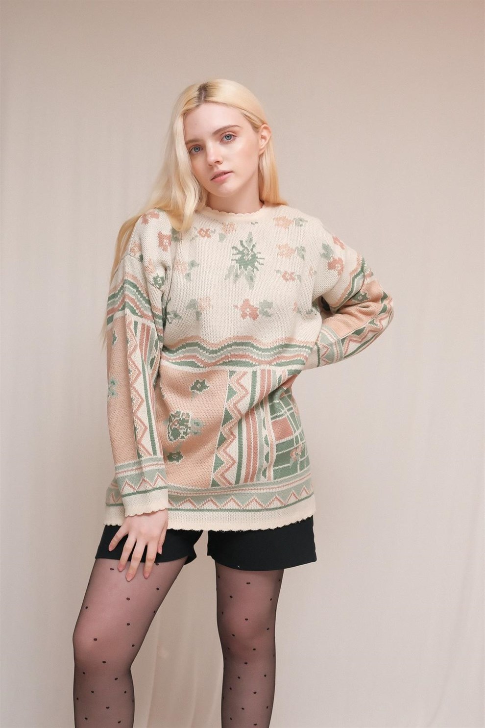 90lar Pastel Kazak