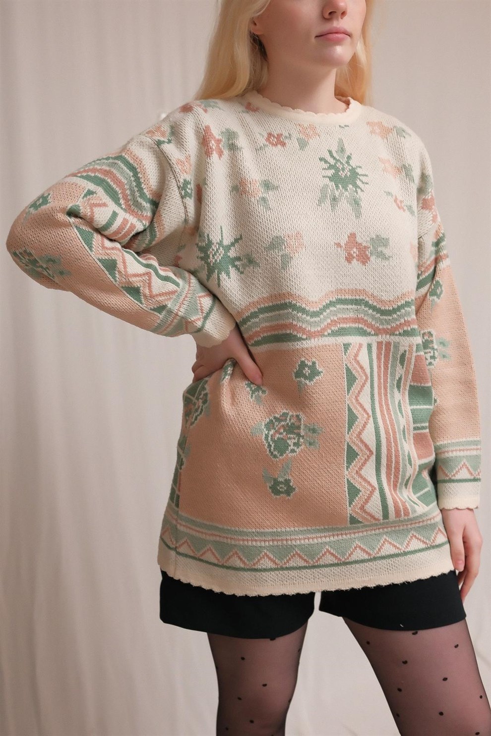 90lar Pastel Kazak