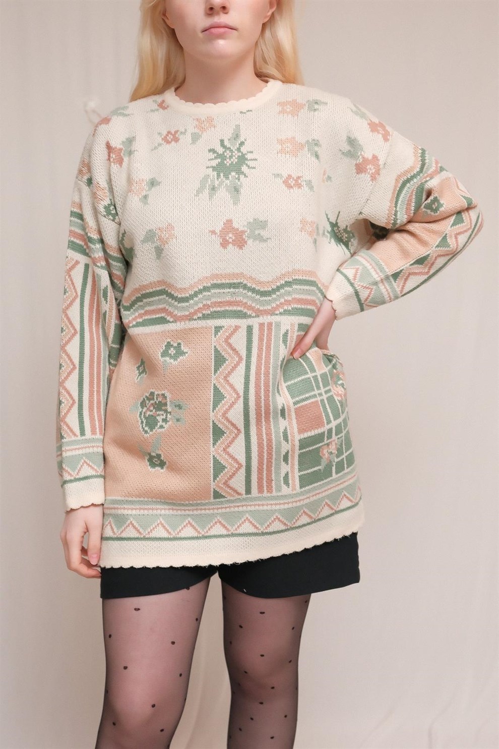 90lar Pastel Kazak