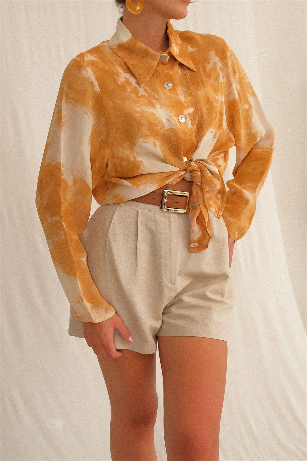 90lar Şifon Gömlek