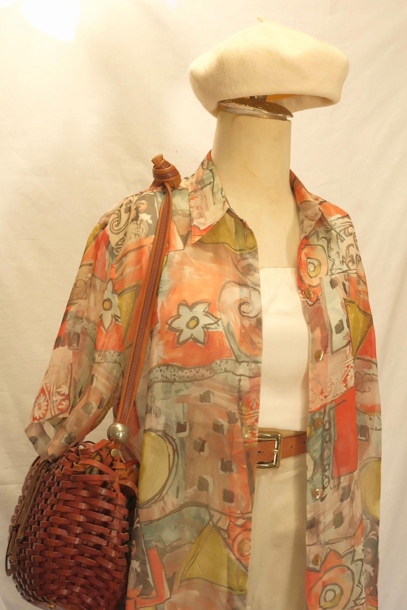 Abstrack Desen Kimono Gömlek