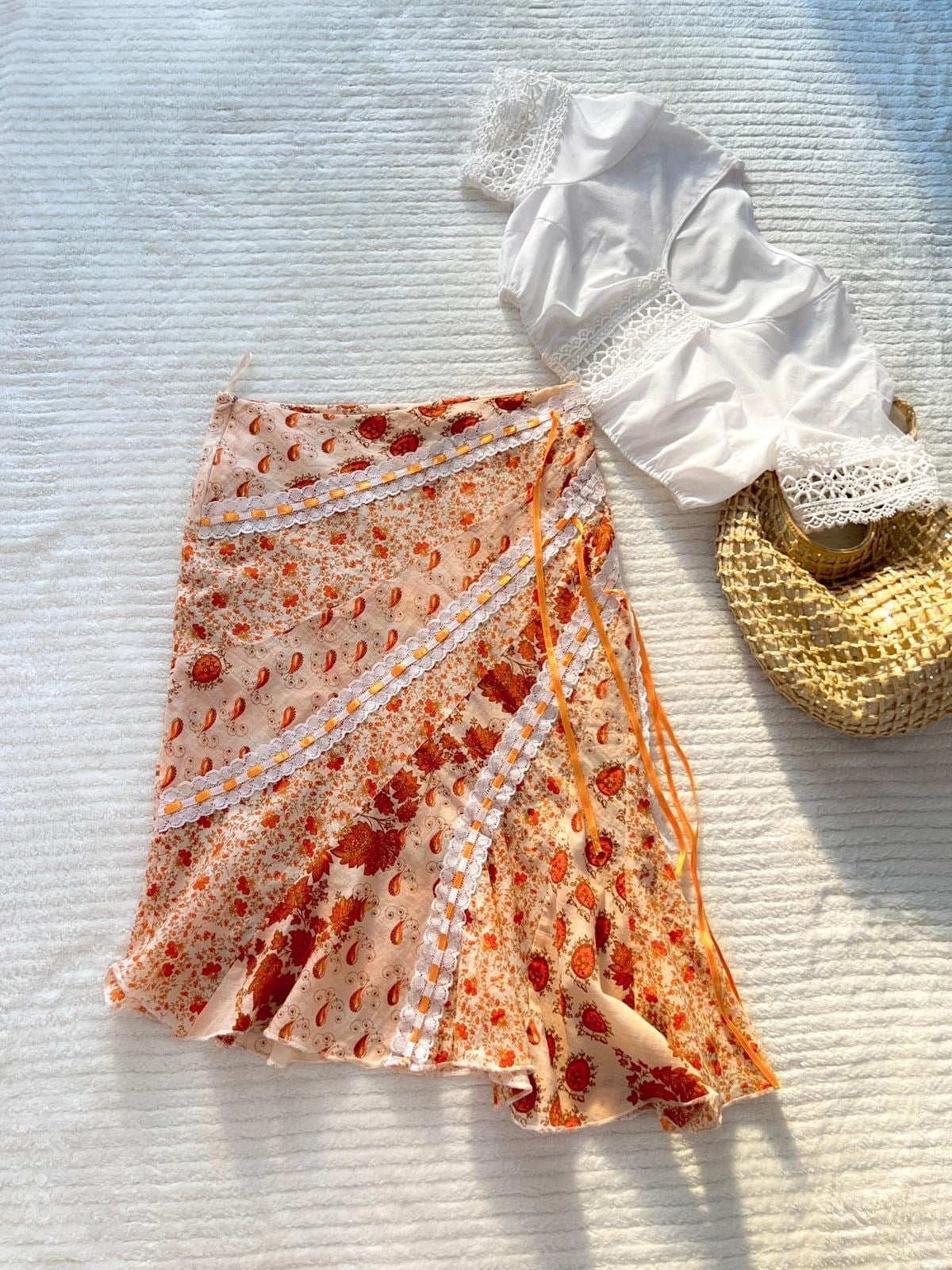 Asimetrik Patchwork Etek