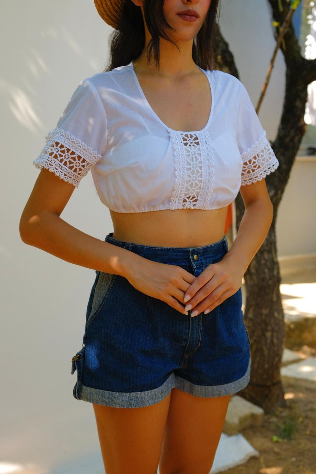 Bavyera Crop Bluz