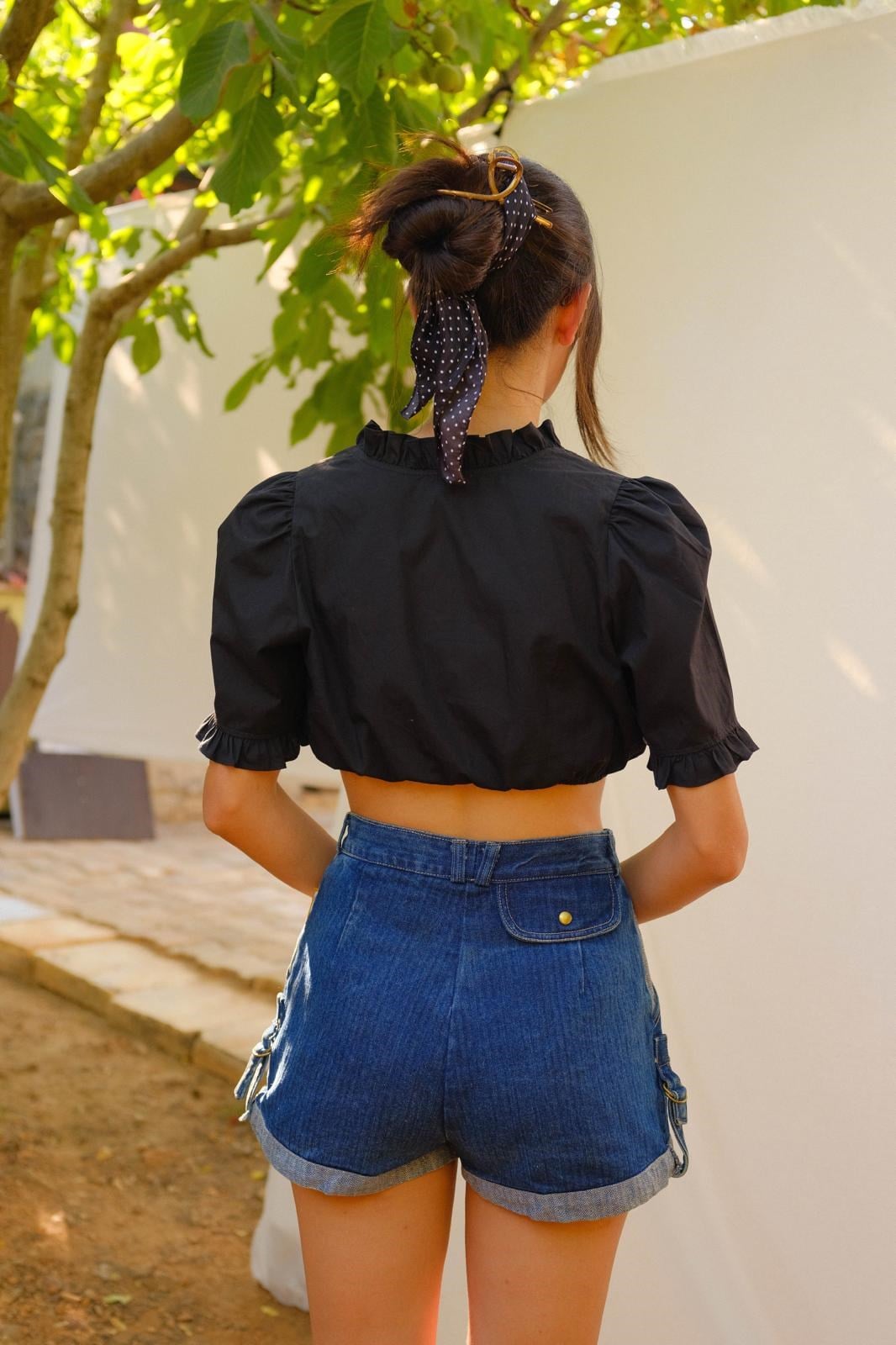Bavyera Crop Bluz