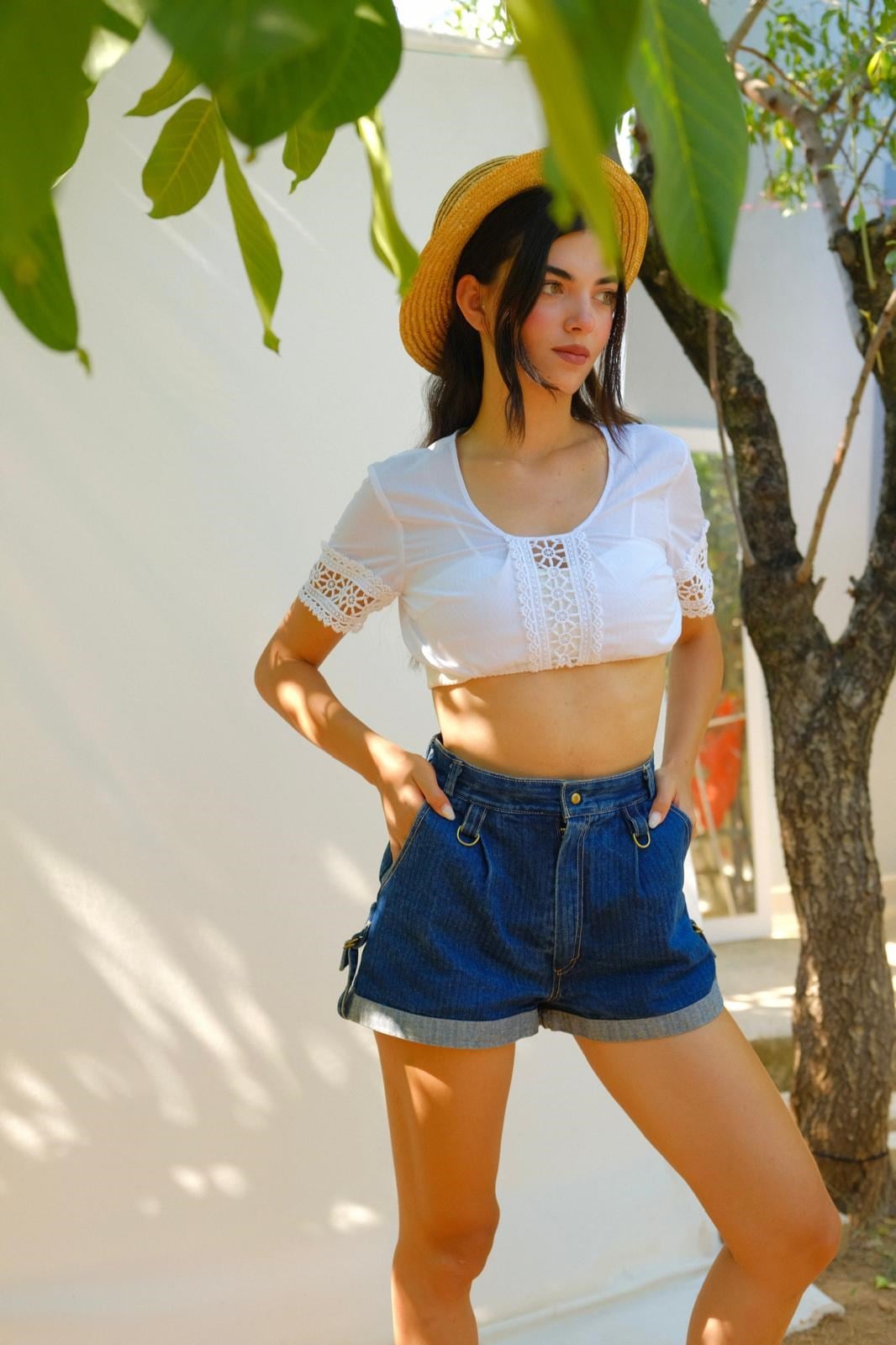 Bavyera Crop Bluz