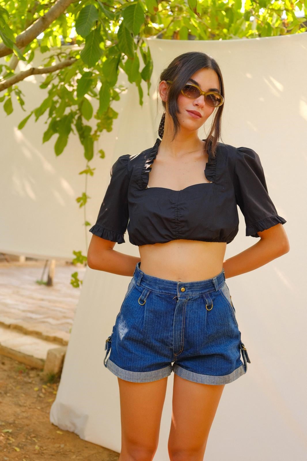 Bavyera Crop Bluz