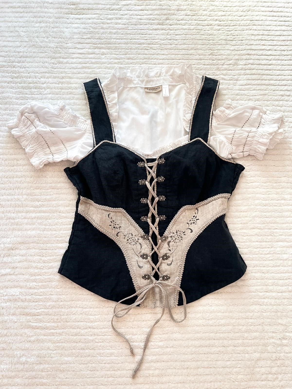 Bavyera Korse Bluz & Crop