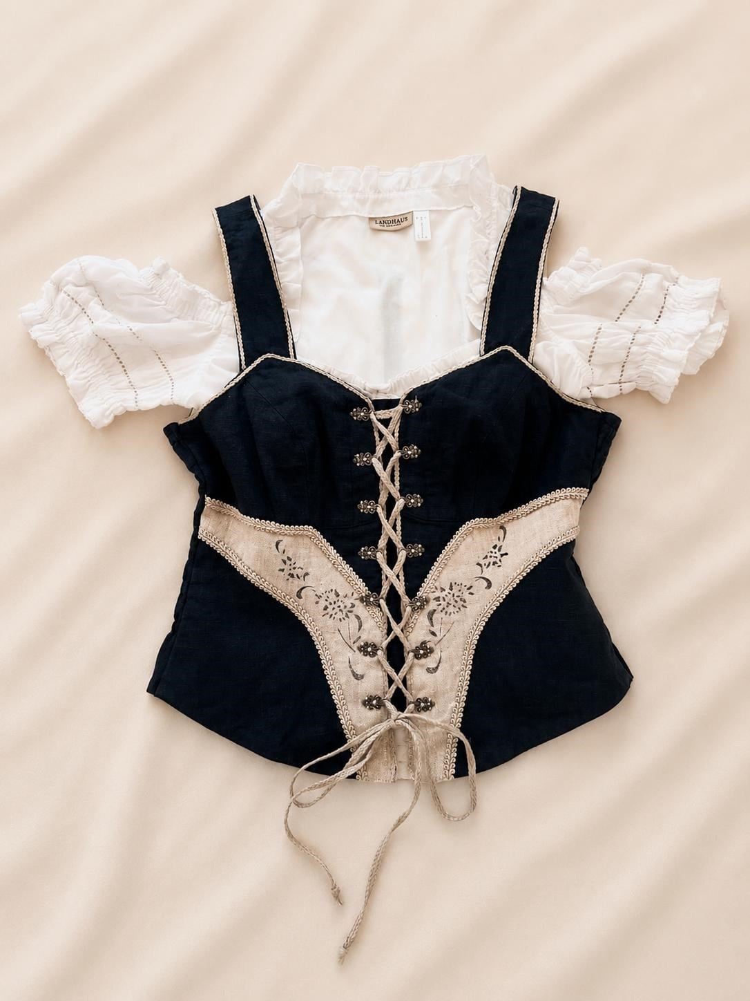Bavyera Korse Bluz & Crop