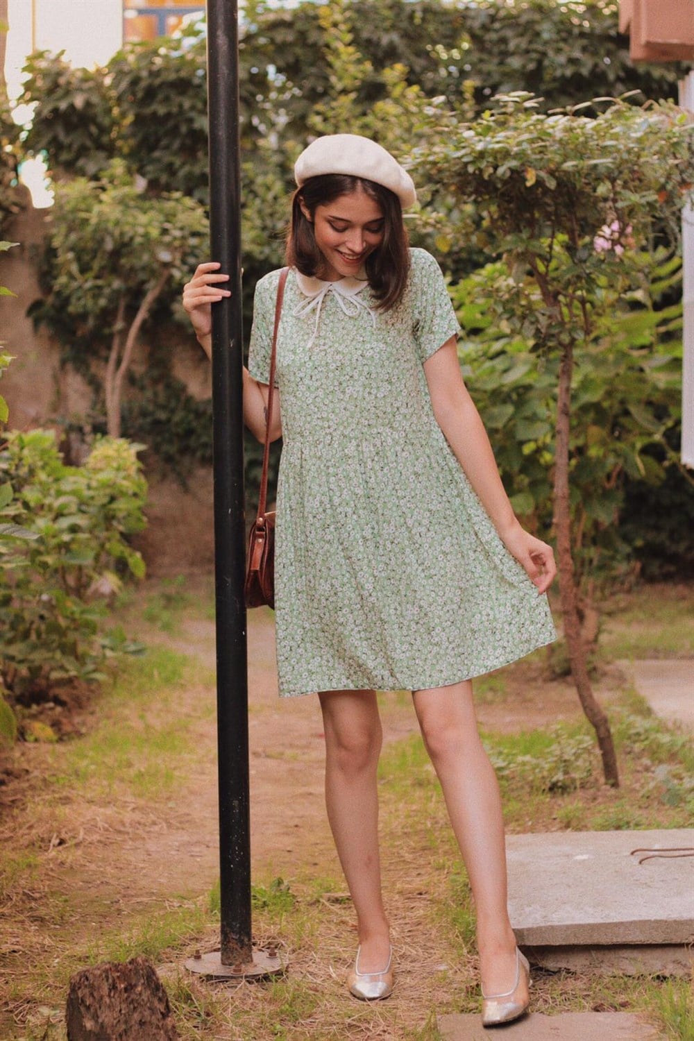 Bebe Yaka Babydoll Elbise
