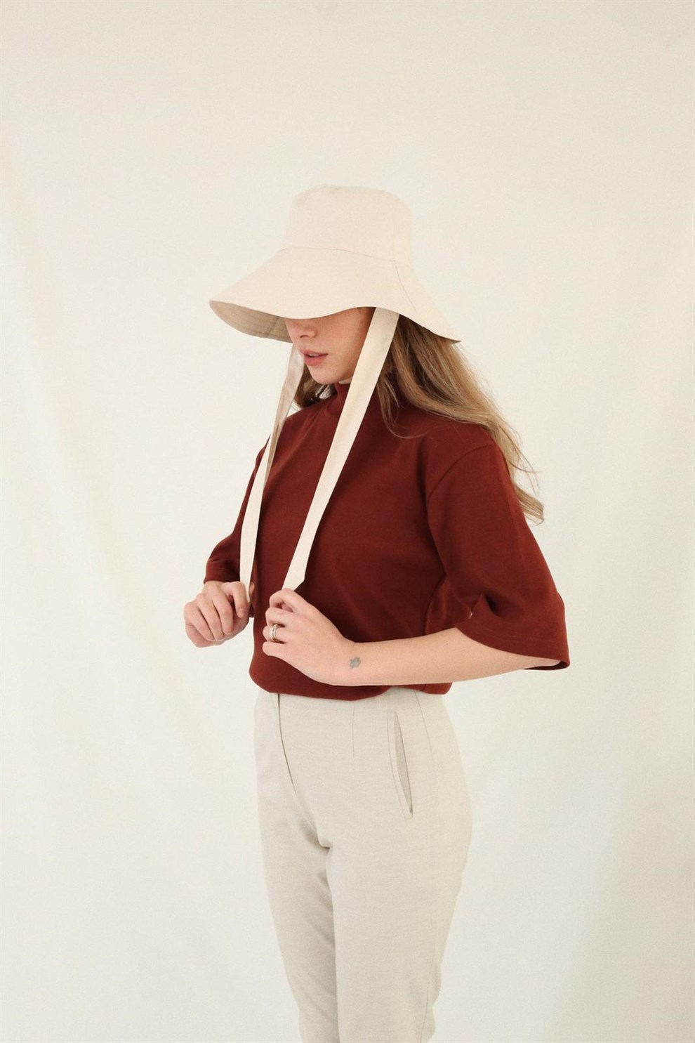 Bordo Kahve Flynn Top
