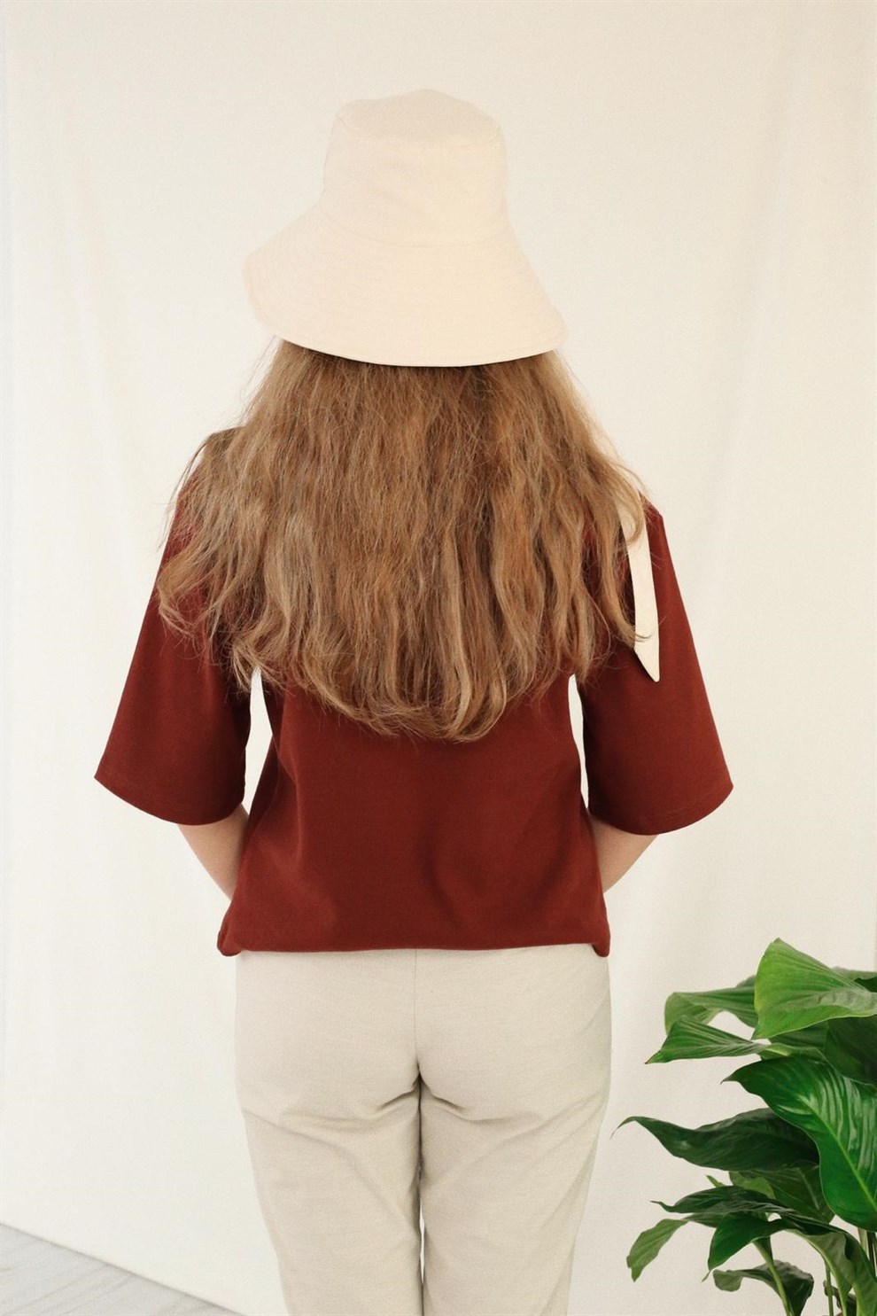 Bordo Kahve Flynn Top