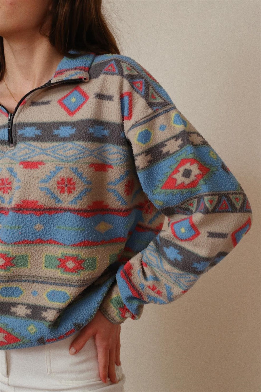 Desenli Polar Sweat