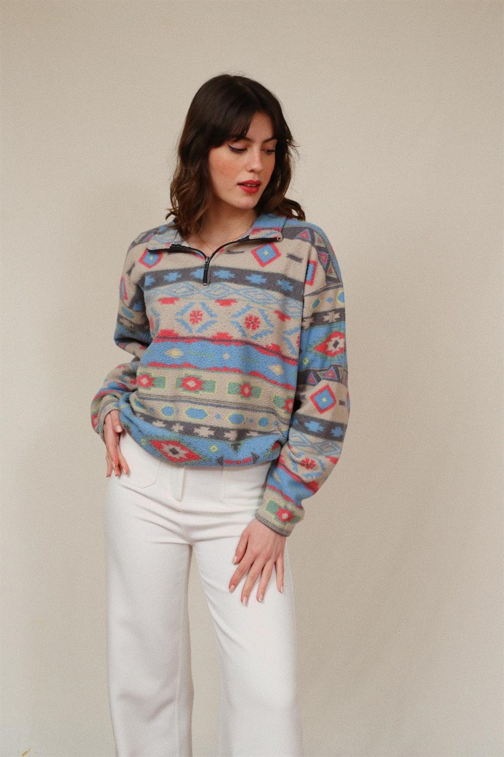 Desenli Polar Sweat