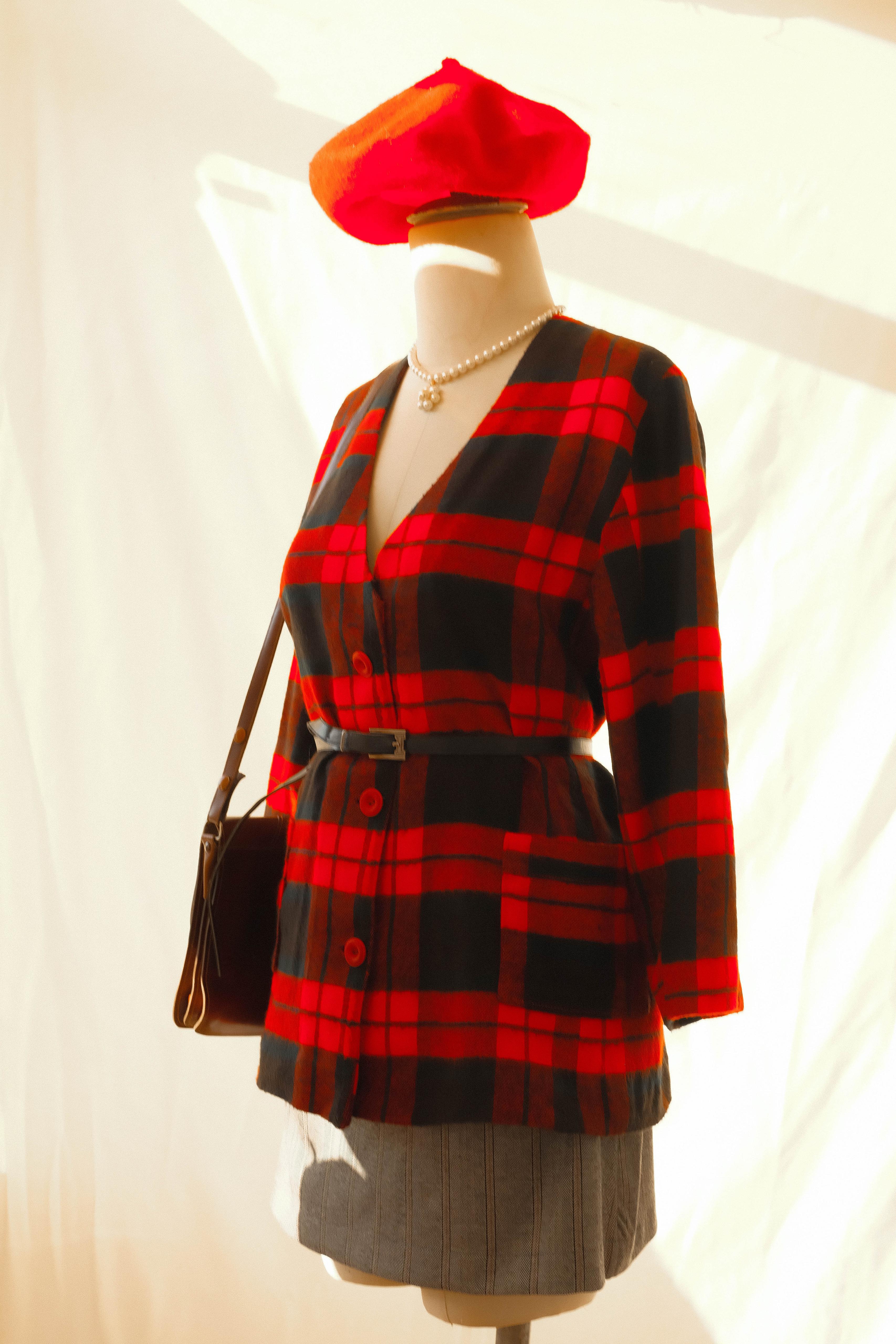 Ekoseli Yün Ceket Gömlek