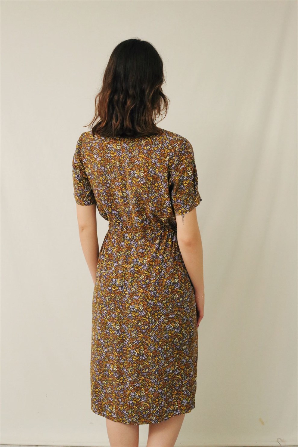 Floral 90lar Elbise