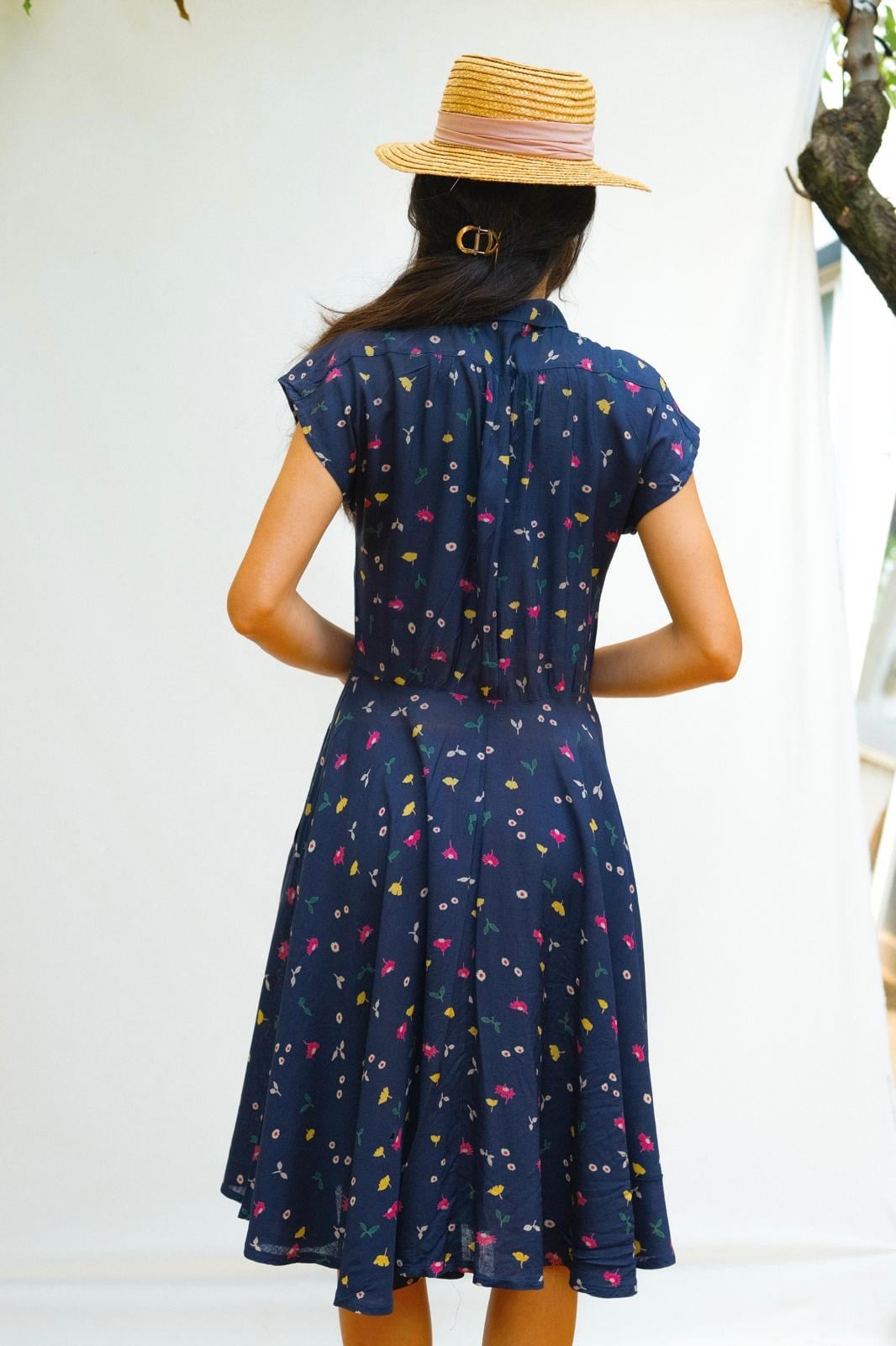 Floral A Kesim Elbise