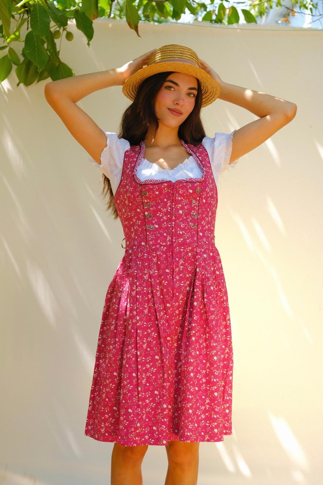 Floral Bavyera Elbise