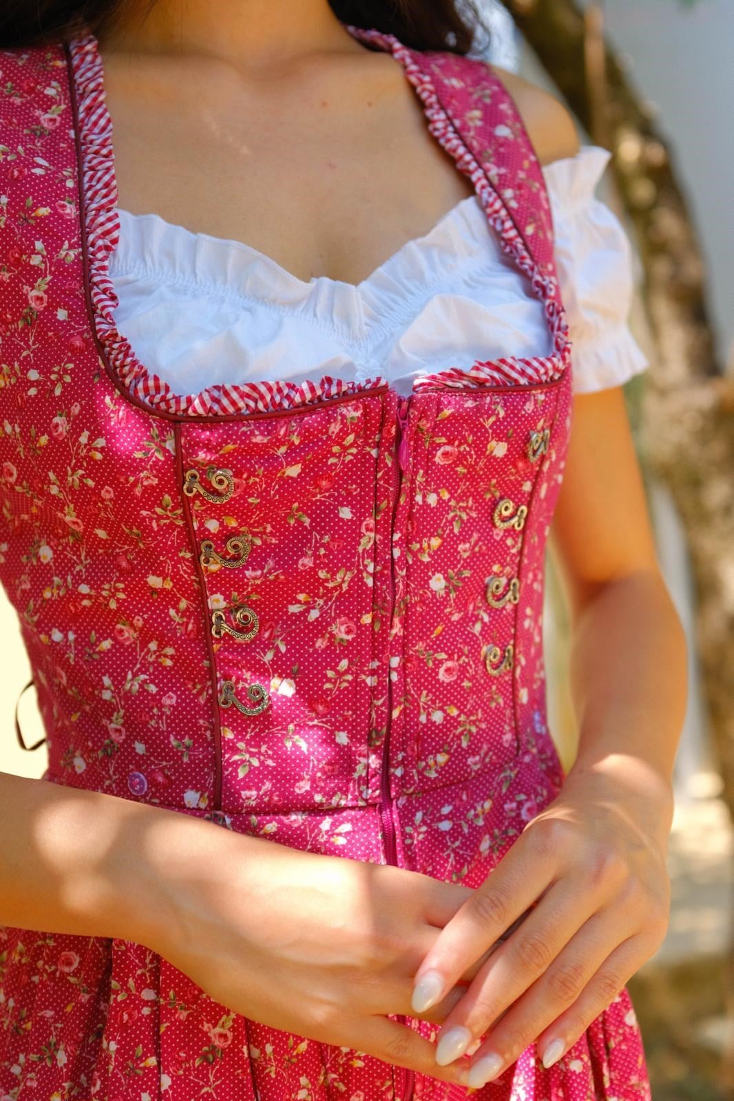 Floral Bavyera Elbise