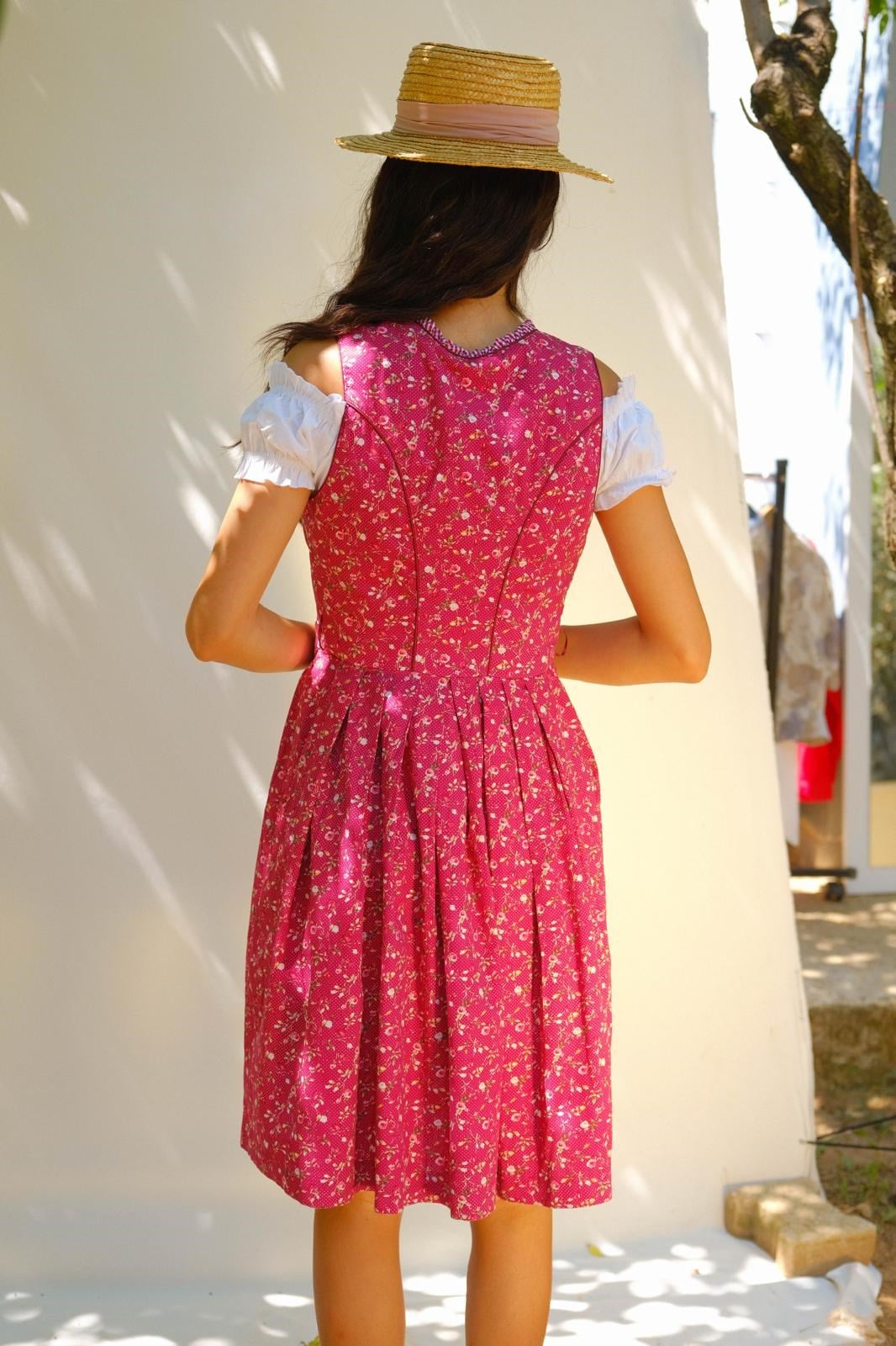 Floral Bavyera Elbise