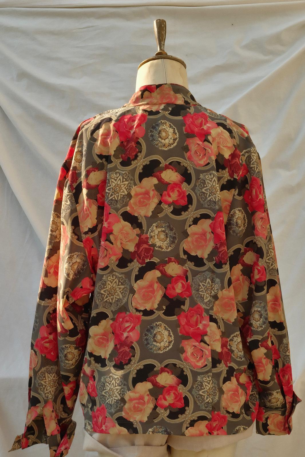 Floral Kruvaze Gömlek