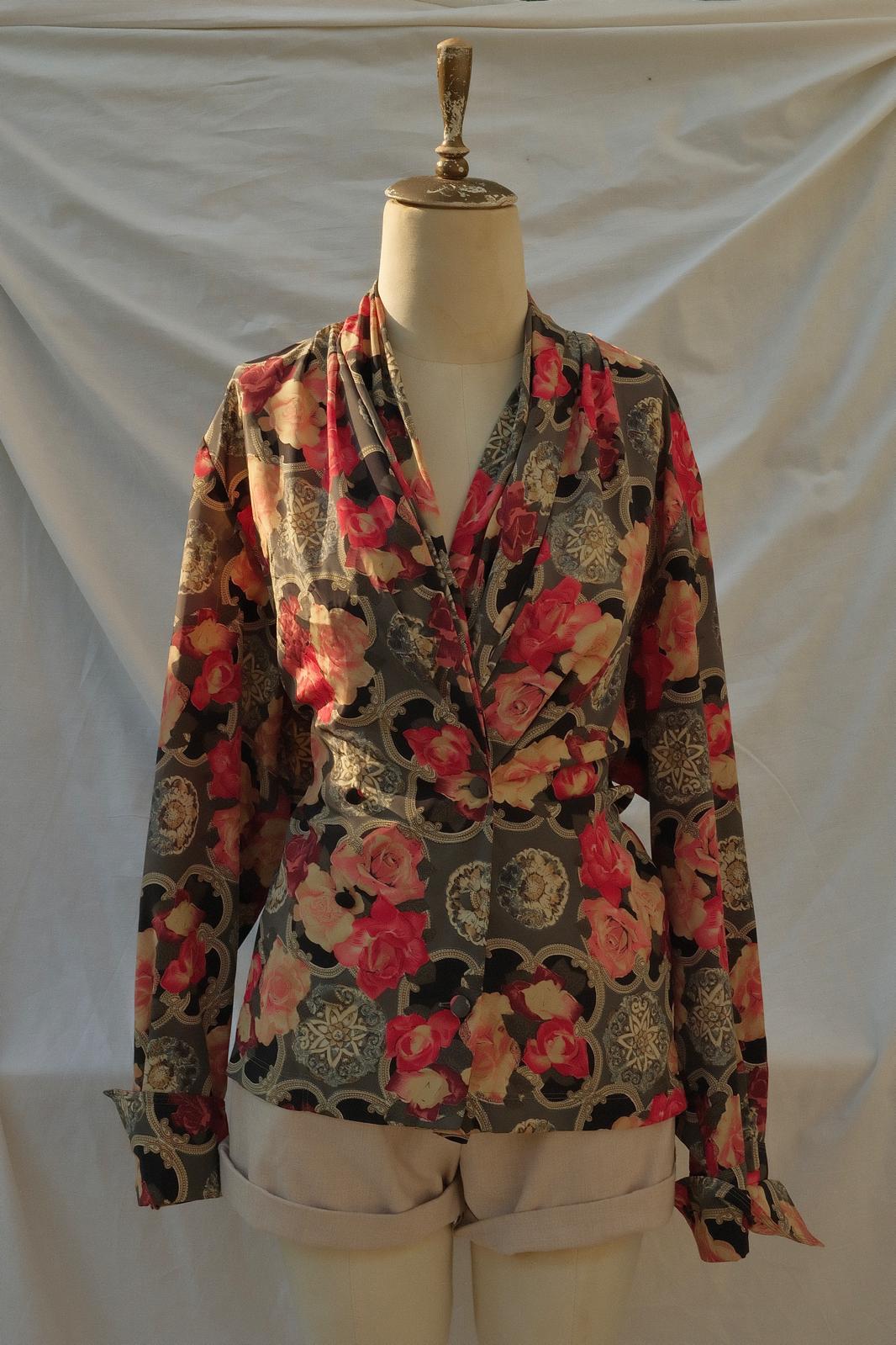 Floral Kruvaze Gömlek