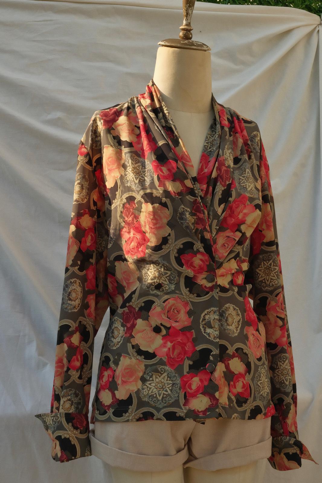 Floral Kruvaze Gömlek