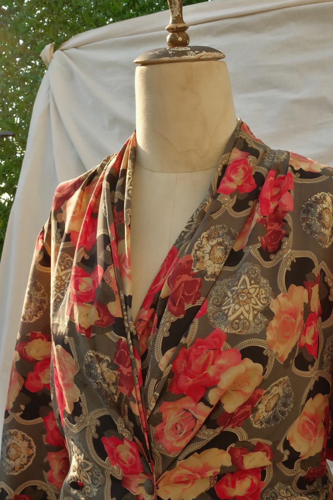 Floral Kruvaze Gömlek