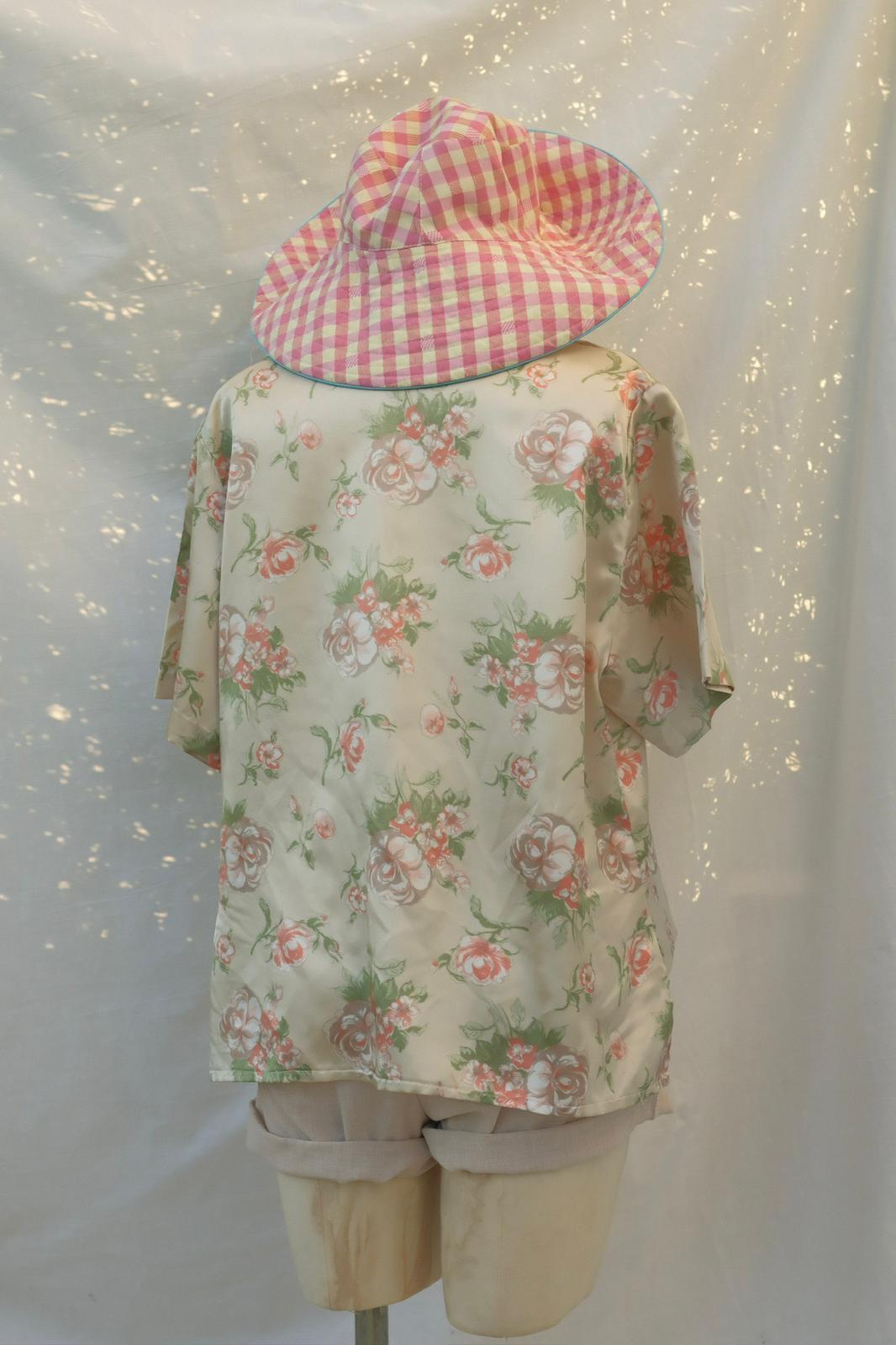Floral Saten Gömlek