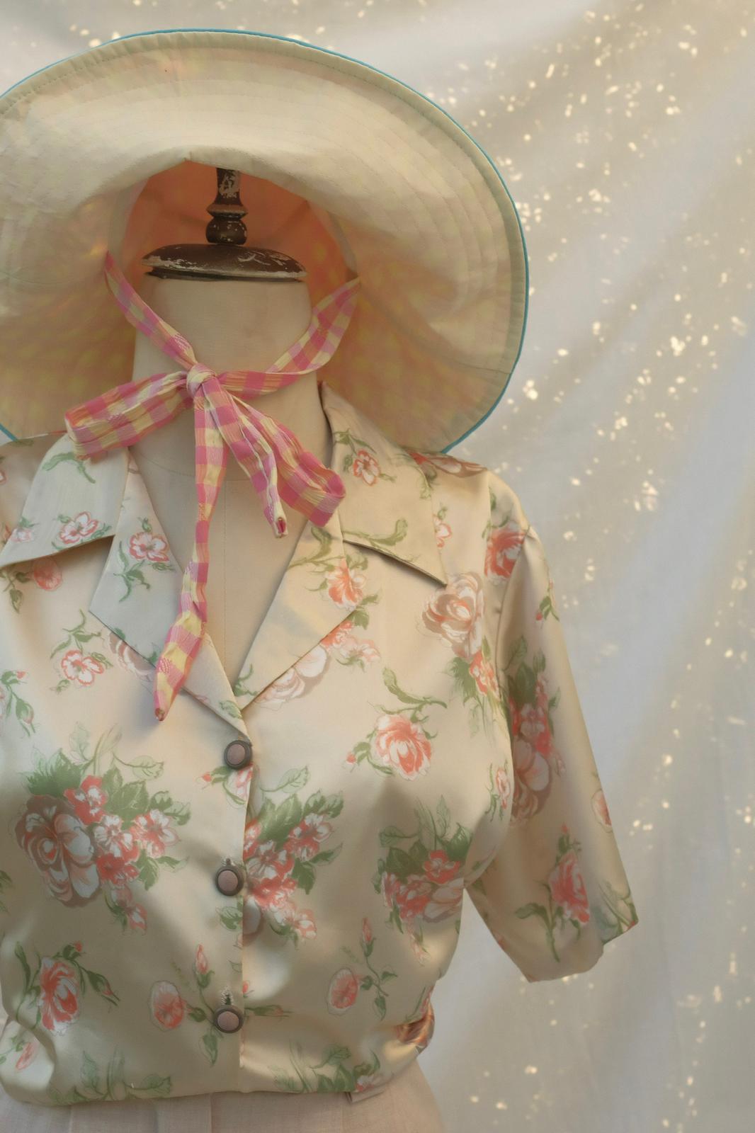 Floral Saten Gömlek